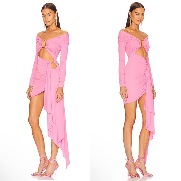 Michael Costello X Revolve Kurt Cutout Mini Dress In Pink - Picture 2 of 11